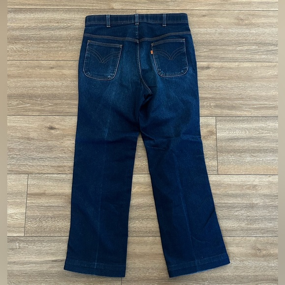 Vintage Orange Tab Levi’s Action Jeans, Sz 34 Waist Triple Stitch Pocket - Picture 10 of 16